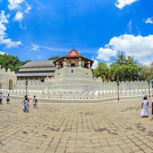 Kandy temple of the tooth relic in Sri Lanka 